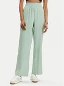 Spodnie damskie - Vero Moda Spodnie materiałowe Carmen 10278926 Zielony Wide Leg - miniaturka - grafika 1