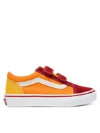 Buty dla chłopców - Vans Tenisówki Old Skool V Retro VN000CYABMC1 Pomarańczowy - miniaturka - grafika 1