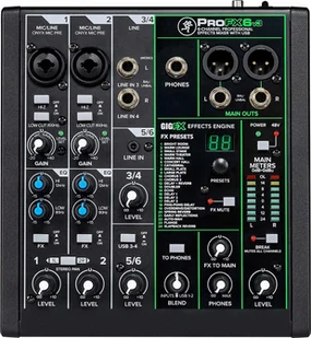 Mackie ProFX6v3 mikser analogowy - Miksery DJ - miniaturka - grafika 1