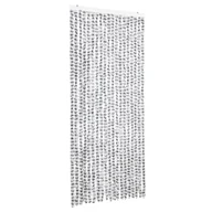 Zasłony - vidaXL Zasłona przeciwsłoneczna jasnoszara i ciemnoszara 56x200 cm szenilowa - miniaturka - grafika 1