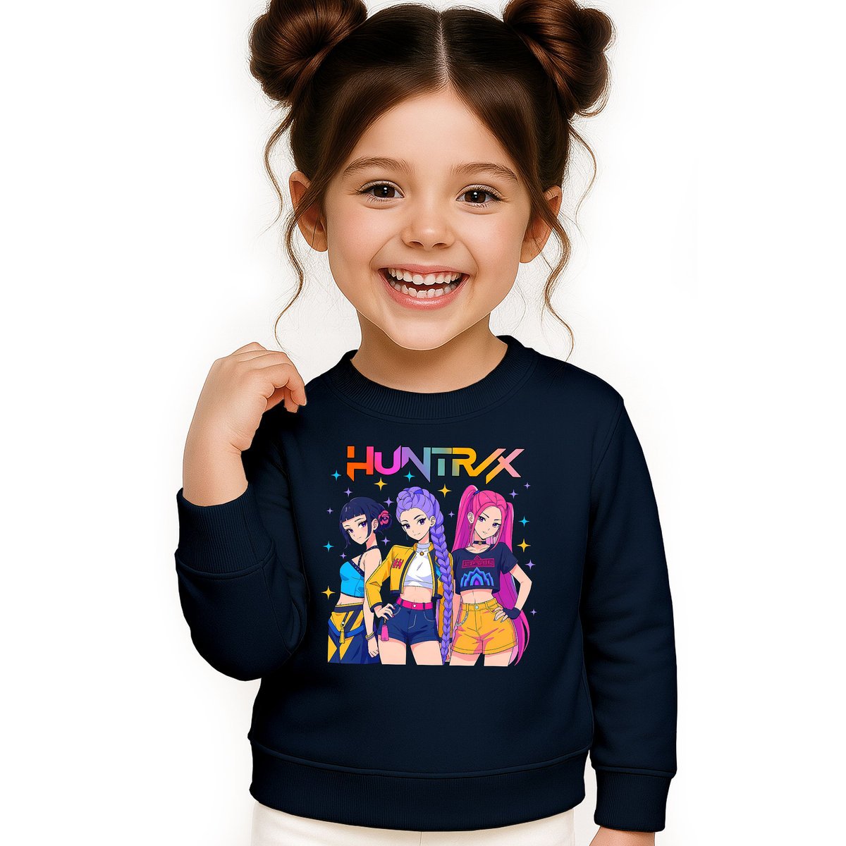 BLUZA DZIECIĘCA KPOP DEMON HUNTERS HUNTRIX 134-140 BAWEŁNIANA JAKOŚĆ