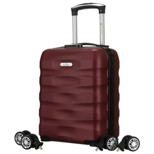 Walizka do samolotu 40x30x20 bagaż podręczny kabinowa Wizzair Peterson ABS śliwkowy - Walizki - miniaturka - grafika 1