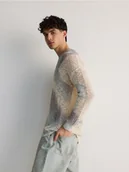 Swetry męskie - Reserved - Wzorzysty sweter - wielobarwny - miniaturka - grafika 1