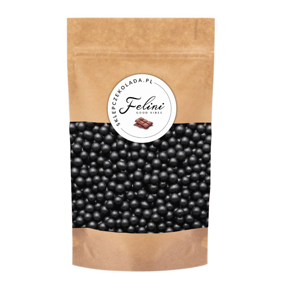 Felini Posypka cukrowa czarne kulki 5mm 25g