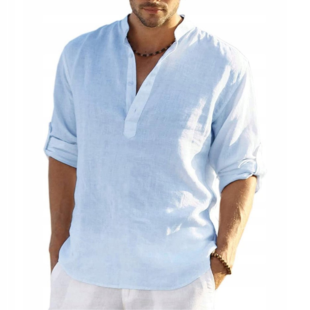 Koszula męska BKlIYTaDiS regular długi rękaw bawełna rozmiar XL