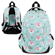 Plecaki szkolne i tornistry - St. Right Plecak Szkolny Trzykomorowy Lovely Foxy 20l - miniaturka - grafika 1