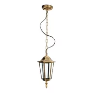 Lampy ogrodowe - Lampa wisząca zewnętrzna ZŁOTA E27 latarnia IP54 ogrodowa ZWIS - miniaturka - grafika 1