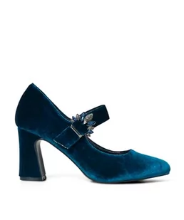 Joe Browns Damskie Art Deco Biżuteria Klamra Aksamitne Obcasy Czółenka, Midnight, 7 UK, Północ, 40 EU - Czółenka - miniaturka - grafika 1