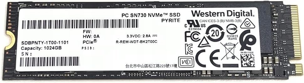 Lenovo 1TB M.2 PCIe NVMe Solid State 5SS0V14993