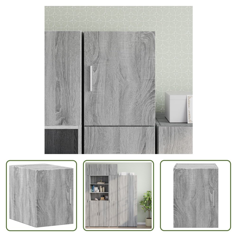 The Living Store Szafka ścienna Grey Sonoma 30x42,5x40 cm Materiał drewnopochodny