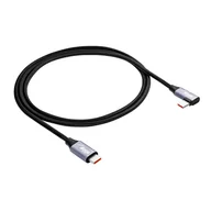 Kable USB - Kabel kątowy USB type C / USB type C 1m AK-USB-54 60W oplot - miniaturka - grafika 1