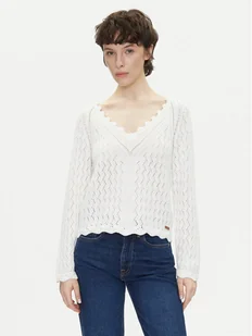 Pepe Jeans Sweter Olya PL702288 Écru Regular Fit - Swetry damskie - miniaturka - grafika 1