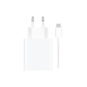 Ładowarki do telefonów - Xiaomi Travel Charger Combo szybka ładowarka sieciowa USB-A 33W PD + kabel USB - USB Typ C biała (BHR6039EU) - miniaturka - grafika 1