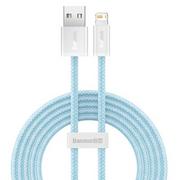 Kable USB - Baseus Kabel USB do Lightning Dynamic 2.4A 2m niebieski) - miniaturka - grafika 1