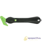 Nożyki biurowe - Klever Nóż bezpieczny Eco Xchange Wide czarny ePaper24.eu - miniaturka - grafika 1