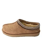 Klapki i japonki damskie - Kaiser Naturfellprodukte Klapki wełnine "Narvik" w kolorze jasnobrązowym - miniaturka - grafika 1