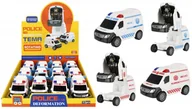 Samochody i pojazdy dla dzieci - Auto Policja/Ambulans Robot 13cm mix MEGA CREATIVE 524392 - miniaturka - grafika 1