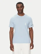Koszulki męskie - Champion T-Shirt 221038 Błękitny Regular Fit - miniaturka - grafika 1