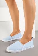 Trampki damskie - Jasnoniebieskie Tenisówki Vices Basic z Materiałowymi Gumkami Aretela - miniaturka - grafika 1