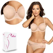 Biustonosze - Biustonosz Full Cup AV 1924 usztywniany beżowy  65J - miniaturka - grafika 1