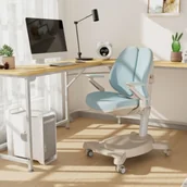 Krzesła obrotowe dla dzieci - krzesło do biurka ergonomiczne spacetronik xd niebieskie - miniaturka - grafika 1