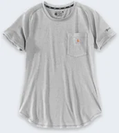 Koszulki męskie - Koszulka Carhartt Force Mid Logo Grey - miniaturka - grafika 1