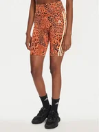 Spodenki damskie - adidas Szorty sportowe FARM Rio Bike IV9737 Pomarańczowy Slim Fit - miniaturka - grafika 1