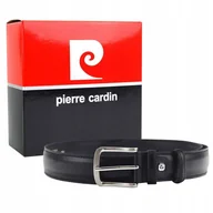 Paski - Skórzany pasek męski z klasyczną klamrą — Pierre Cardin - miniaturka - grafika 1