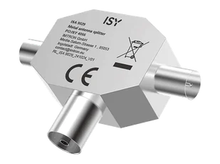 Metalowy rozdzielacz antenowy ISY ISA-9029 Srebrny - Złącza, przejściówki, adaptery Metalowy rozdzielacz antenowy ISY ISA-9029 Srebrny - Złącza, przejściówki, adaptery - miniaturka - grafika 1