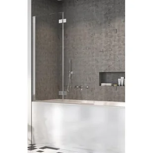 Radaway Nes PND I  lewy 100x200 chrom przejrzyste 10010100-01-01L - Parawany nawannowe - miniaturka - grafika 1