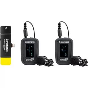 Saramonic Zestaw do bezprzewodwej transmisji dźwięku Blink500 Pro B4 RXDI + TX + TX) - Kamery cyfrowe - akcesoria - miniaturka - grafika 3