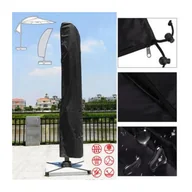 Pokrowce na meble ogrodowe - Czarny pokrowiec na parasol 265x50x70x40CM Zewnętrzny poliester Oxford 210D wodoodporny - miniaturka - grafika 1