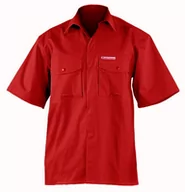 Odzież robocza - Leber Koszula bawełniana z krótkim rękawem czerwona SHIFER rozm.L RAWLHSHIFERSCL - miniaturka - grafika 1