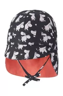 Czapki dla dzieci - Reima czapka z daszkiem dwustronna Moomin Solskydd kolor czarny wzorzysta - miniaturka - grafika 1