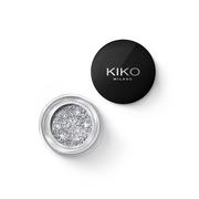 Cienie do powiek - Kiko Milano, Stardust Eyeshadow, Żelowy cień do powiek z biodegradowalnym brokatem 01 Holo Silver, 3.5 g - miniaturka - grafika 1