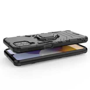 Ring Armor pancerne hybrydowe etui pokrowiec + magnetyczny uchwyt Samsung Galaxy A22 4G niebieski - Etui i futerały do telefonów - miniaturka - grafika 5