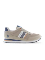 Trampki męskie - U.S. Polo Assn. Sneakersy w kolorze beżowym - miniaturka - grafika 1