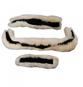 Akcesoria jeździeckie - Kavalkade Podkładki z futra owczego do ogłowia IVY - miniaturka - grafika 1