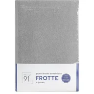 Prześcieradła - Prześcieradło z Gumką Frotte D91 160x200 w.20 Sreb - miniaturka - grafika 1