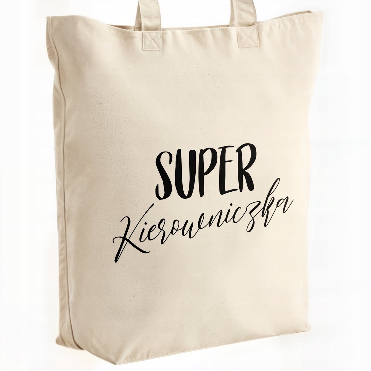 Torba bawełniana premium Super Kierowniczka Zabawny Prezent