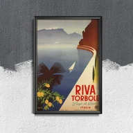 Plakaty - Plakat retro do salonu Riva Torbole Włochy - miniaturka - grafika 1
