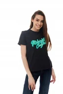 Koszulki i topy damskie - WRANGLER HIGH RIB TEE PITCH BLACK W7N9GHX01 S - miniaturka - grafika 1