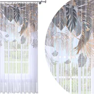 Firany - Firana Gotowa 140X250 Woal Barwiona Wzór Na Żabki - miniaturka - grafika 1