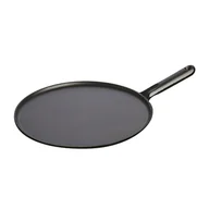 Patelnie - Staub, Patelnia do naleśników z metalowym uchwytem 30 cm, czarny - miniaturka - grafika 1