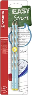 STABILO EASYgraph S, ołówek dla leworęcznych blue HB 2 szt. - Przybory szkolne - miniaturka - grafika 1
