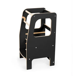 Pomocnik Kuchenny dla dziecka Kitchen Helper Dla Dzieci Stabilny I Wytrzymały Bezpieczny Czarny Solidnie wykonany - Zestawy mebli dla dzieci - miniaturka - grafika 1