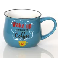 Kubki - Kubek WAKE UP COFFEE – wyjątkowe naczynie z uroczym nadrukiem, pomysłowy prezent podarunek na każdą okoliczność - miniaturka - grafika 1