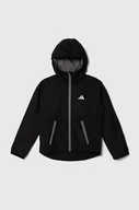 Kurtki i płaszcze dla dziewczynek - adidas kurtka kolor czarny - miniaturka - grafika 1