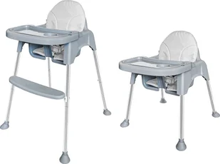Ecotoys Krzesełko fotelik do karmienia 2w1 tacka pasy - Krzesełka do karmienia - miniaturka - grafika 1