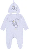 Pajacyki dla niemowląt - Ciepły, Szary Pajac + Czapeczka Dumbo Disney - miniaturka - grafika 1